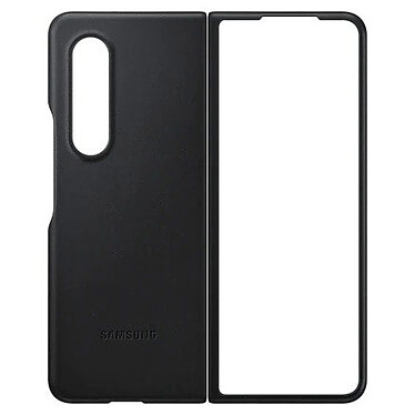 cheap Samsung Leather Case Black Galaxy Z Fold3