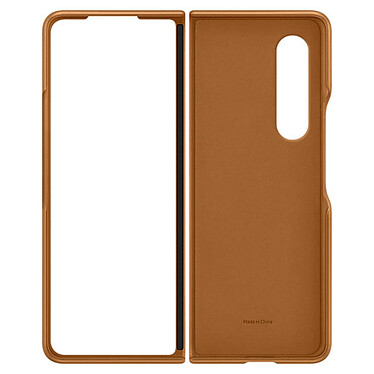 cheap Samsung Leather Case Camel Galaxy Z Fold3