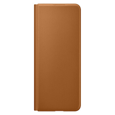 Funda de piel Samsung con solapa marrón Galaxy Z Fold3