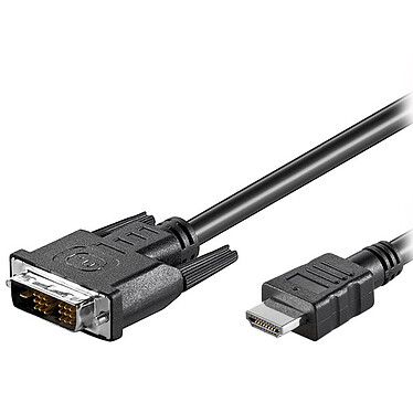 Câble DVI-D Single Link mâle / HDMI mâle (2 mètres)