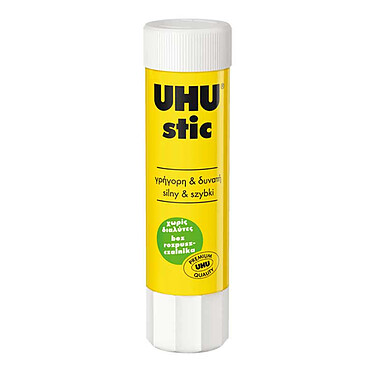 UHU Stic baton de colle 8,2 g Bâton de colle de 8.2 g à collage rapide et inodore