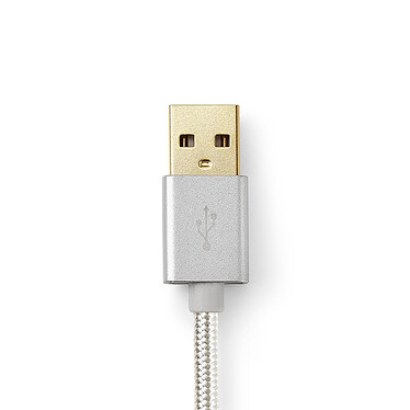 Acheter Nedis Câble USB-C / USB-A - 3 m Nylon/Tressé - Aluminium