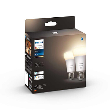 Review Philips Hue White Ambiance E27 A60 9.5 W Bluetooth x 2