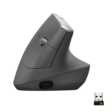 Logitech MX Vertical Souris sans fil ergonomique - droitier - capteur laser 4000 dpi - 4 boutons