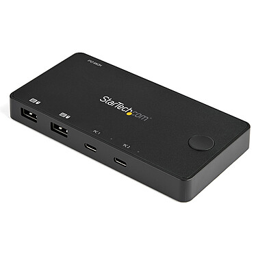 StarTech.com Dual Display USB-C Mini KVM Switch 2 HDMI ports