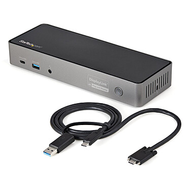 Estación de acoplamiento USB-C y USB-A Triple 4K 30 Hz de StarTech.com con Power Delivery de 85W