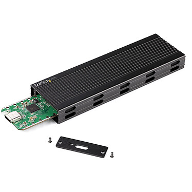 Nota StarTech.com Contenitore USB 3.1 per M.2 NVMe o M.2 SATA SSD - Nero