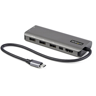 StarTech.com Adattatore Multiporta USB-C con HDMI o Mini DisplayPort 4K 60 Hz, Hub USB a 4 porte e 100W Power Delivery