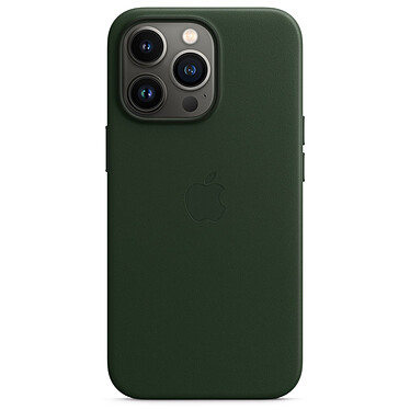 Funda de piel Apple con MagSafe Sequoia Verde Apple iPhone 13 Pro