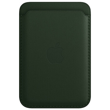Cartera de piel para el iPhone de Apple con MagSafe Verde Sequoia