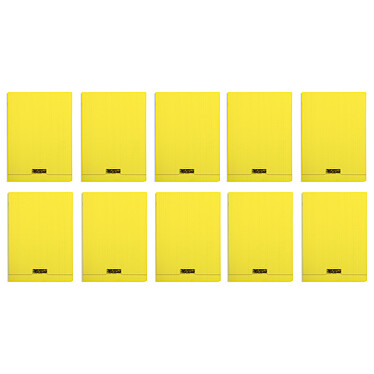 Calligraphe 8000 Polypro Notebook 96 pages 21 x 29.7 cm small squares Yellow (x10)