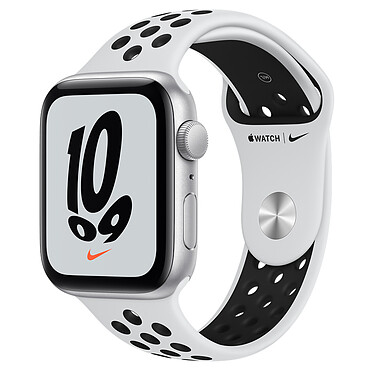 Apple Watch Nike SE GPS Silver Aluminium Sport Band Pure Platinum/Nero 44 mm