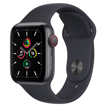 Apple Watch SE GPS + Cellular Space Gray Aluminium Bracelet Sport Minuit 40 mm