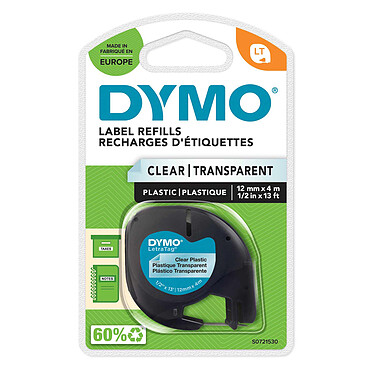 DYMO LetraTAG Transparent Tape 12 mm - 4 m
