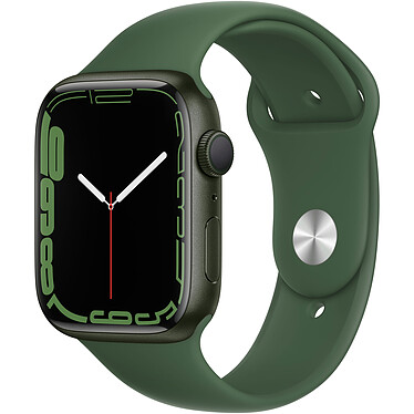Apple Watch Series 7 GPS Aluminium Green Sport Band 45 mm Montre connectée - Aluminium - Étanche - GPS - Cardiofréquencemètre - Écran OLED Retina Always On - Wi-Fi 4 / Bluetooth 5.0 - watchOS 8 - Bracelet  45 mm