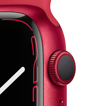 Avis Apple Watch Series 7 GPS Aluminum (PRODUCT)RED Sport Band 45 mm