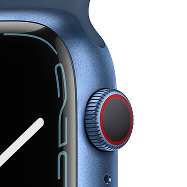 Avis Apple Watch Series 7 GPS + Cellular Aluminium Abyss Blue Sport Band 45 mm · Reconditionné