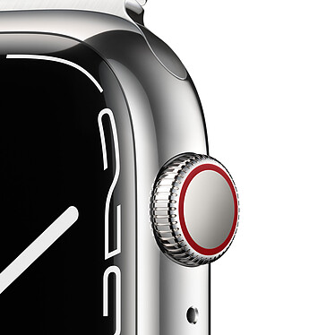 Avis Apple Watch Series 7 GPS + Cellular Silver Stainless Argent Bracelet Milanese 45 mm · Reconditionné