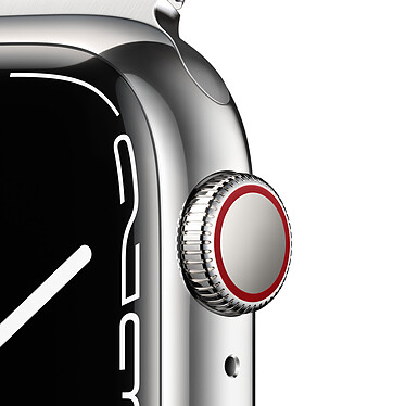 Avis Apple Watch Series 7 GPS + Cellular Silver Stainless Argent Bracelet Milanese 41 mm