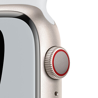 Avis Apple Watch Nike Series 7 GPS + Cellular Aluminium Stellar Light Sport Band 45 mm