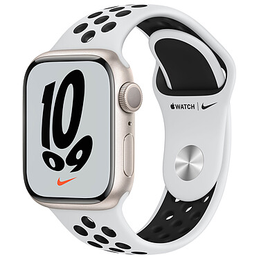 Apple Watch Nike Series 7 GPS Aluminum Stellar Light Sport Band 41 mm