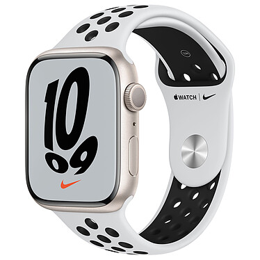 Apple Watch Nike Series 7 GPS Aluminum Stellar Light Sport Band 45 mm