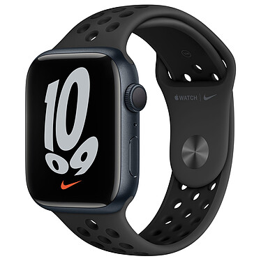 Apple Watch Nike Series 7 GPS Correa deportiva de aluminio MEDIANOCHE 45 mm