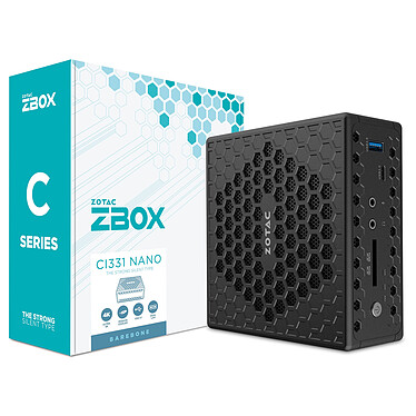 ZOTAC ZBOX CI331 nano Barebone fanless Intel Celeron N5100 Intel UHD Graphics Wi-Fi AC/Bluetooth 5.0 (sans écran/mémoire/disque dur/système)