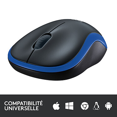 Logitech Wireless Mouse M185 (Bleu) pas cher