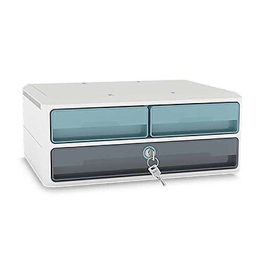 CEP MooVup Secure Module 2 small drawers + 1 large drawer with lock (Green)