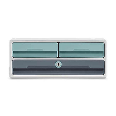 Avis CEP MooVup Secure Module 2 petits tiroirs + 1 grands tiroirs avec serrure (Vert)