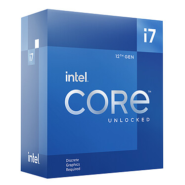 Intel Core i7-12700KF (3.6 GHz / 5.0 GHz) Processeur 12-Core (8 Performance-Cores + 4 Efficient-Cores) 20-Threads Socket 1700 Cache L3 25 Mo 0.010 micron (version boîte sans ventilateur - garantie Intel 3 ans)