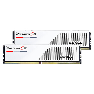 G.Skill RipJaws S5 Low Profile 32 Go (2 x 16 Go) DDR5 6000 MHz CL28 - Blanc