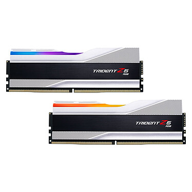 Avis G.Skill Trident Z5 RGB 64 Go (2 x 32 Go) DDR5 6000 MHz CL28 - Argent