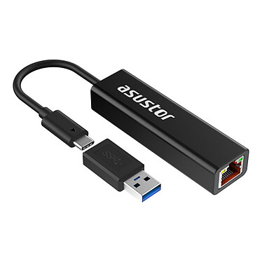 ASUSTOR AS-U2.5G2 Adaptador USB de 2,5 GbE para NAS, PC o portátil
