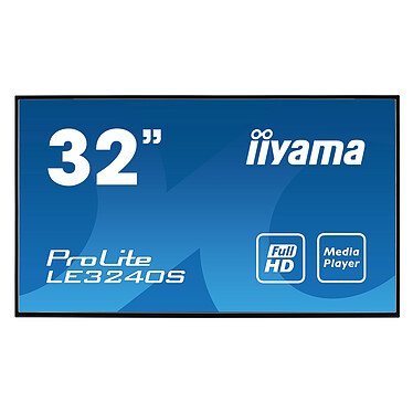 iiyama 32" LED - Prolite LE3240S-B3 Pantalla Full HD de 32" - 16:9 - panel VA - 350 cd/m² - 4000:1 - 8 ms (gris a gris) - HDMI/VGA/USB - Ethernet - 16/7