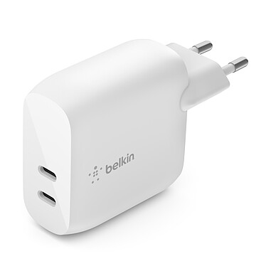 Belkin Boost Charge Chargeur secteur avec 2 ports USB-C PD de 40 W
