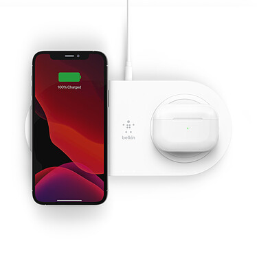 Buy Belkin Dual Induction Charging Station Boost Charge 15W (White)