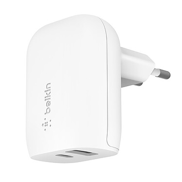 Belkin Boost Charger Dual Port Mains Charger with PPS 37W (White)