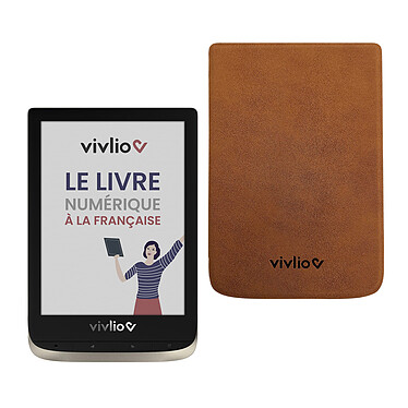 Vivlio Color + Free eBook Pack + Brown Case