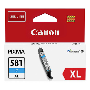 Canon CLI-581C XL Cartouche d'encre cyan à haut rendement (8,3 ml)