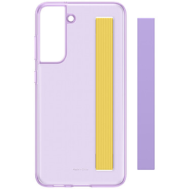 Samsung Galaxy S21 FE Clear Slim Strap Cover Lavender