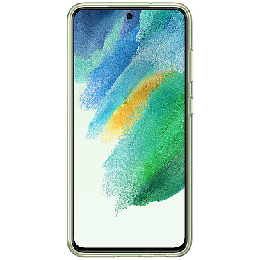 Acquista Cover trasparente con cordino verde oliva per Samsung Galaxy S21 FE