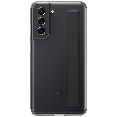 Review Samsung Galaxy S21 FE Clear Slim Strap Cover Dark Grey 