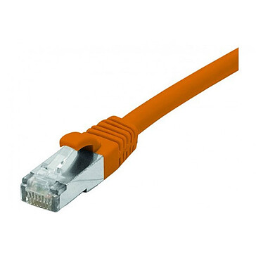 Dexlan Câble RJ45 catégorie 6a S/FTP 1 m (Orange)