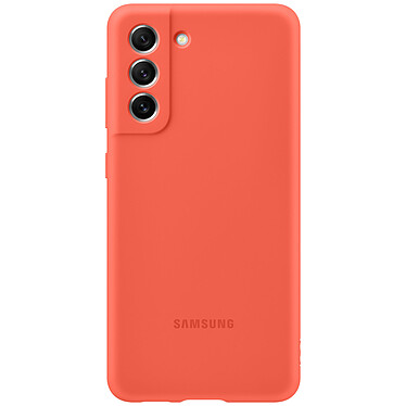 Cover in silicone Samsung Galaxy S21 FE in corallo