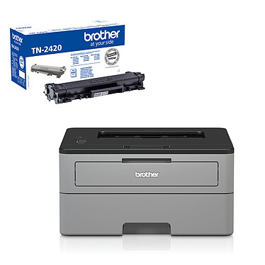 Brother HL-L2310D + 1x TN-2420 Imprimante laser monochrome (USB 2.0) + 1 Toner noir (3 000 pages à 5%)