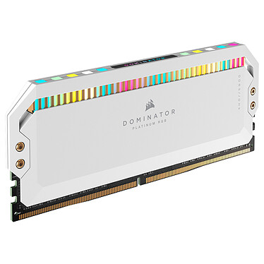 Corsair Dominator Platinum DDR5 RGB 64 Go (2 x 32 Go) 5200 MHz CL40 - Blanc pas cher