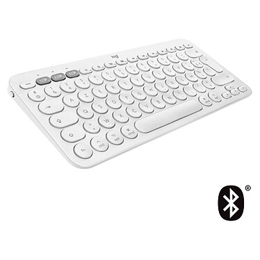 Logitech K380 Multi-Device Bluetooth Keyboard for Mac (White)