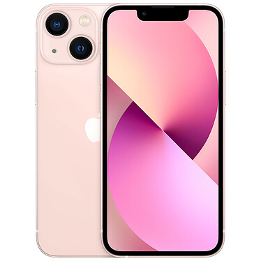 Apple iPhone 13 mini 128 Go Rose Smartphone 5G-LTE IP68 Dual SIM - Apple A15 Bionic Hexa-Core - RAM 4 Go - Ecran Super Retina XDR OLED 5.4" 1080 x 2340 - 128 Go - NFC/Bluetooth 5.0 - iOS 15